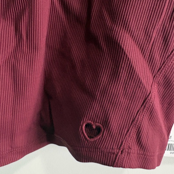 lulu nulu ribbed crop tank top heart - Picture 4 of 8